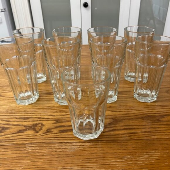 Vintage GIBRALTAR DURATUFF by Libbey mixed set of Flat Iced Tea Glasses - Picture 1 of 6